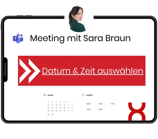 Teams Meeting mit Sara Braun | Axalon GmbH vereinbaren